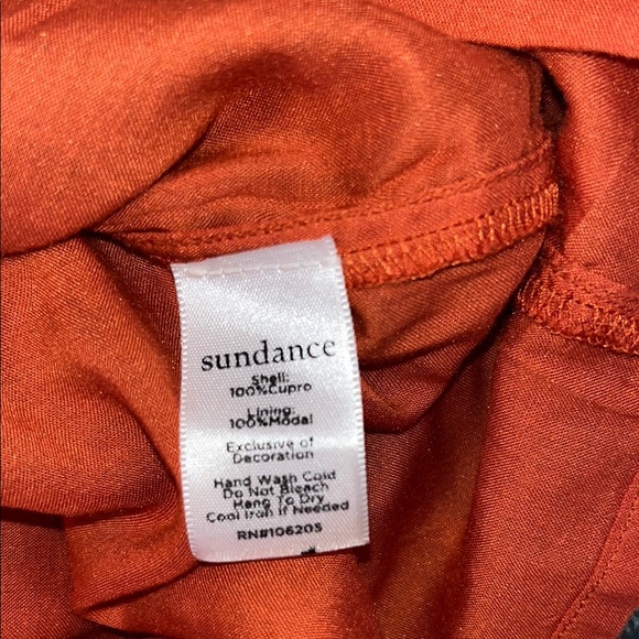 Sundance Bohemian Paisley long sleeve Dress with embroidered Accents size Large - Picture 6 of 7